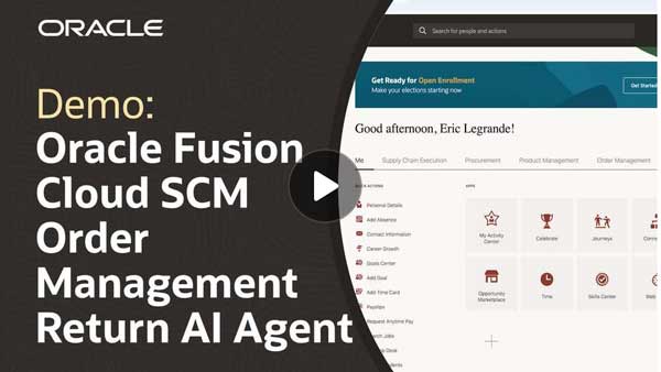 Oracle Fusion Cloud SCM Order Management Return AI Agent