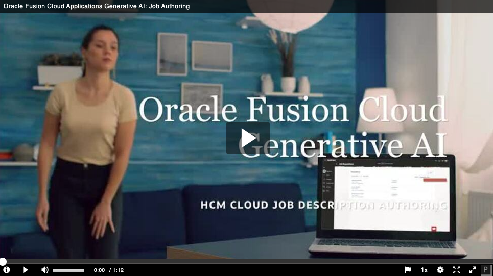 HCM Job Description GenAI preview