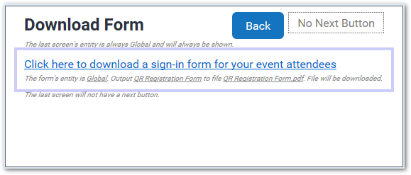 A form control for a PDF form on an interview screen in Policy Modeling