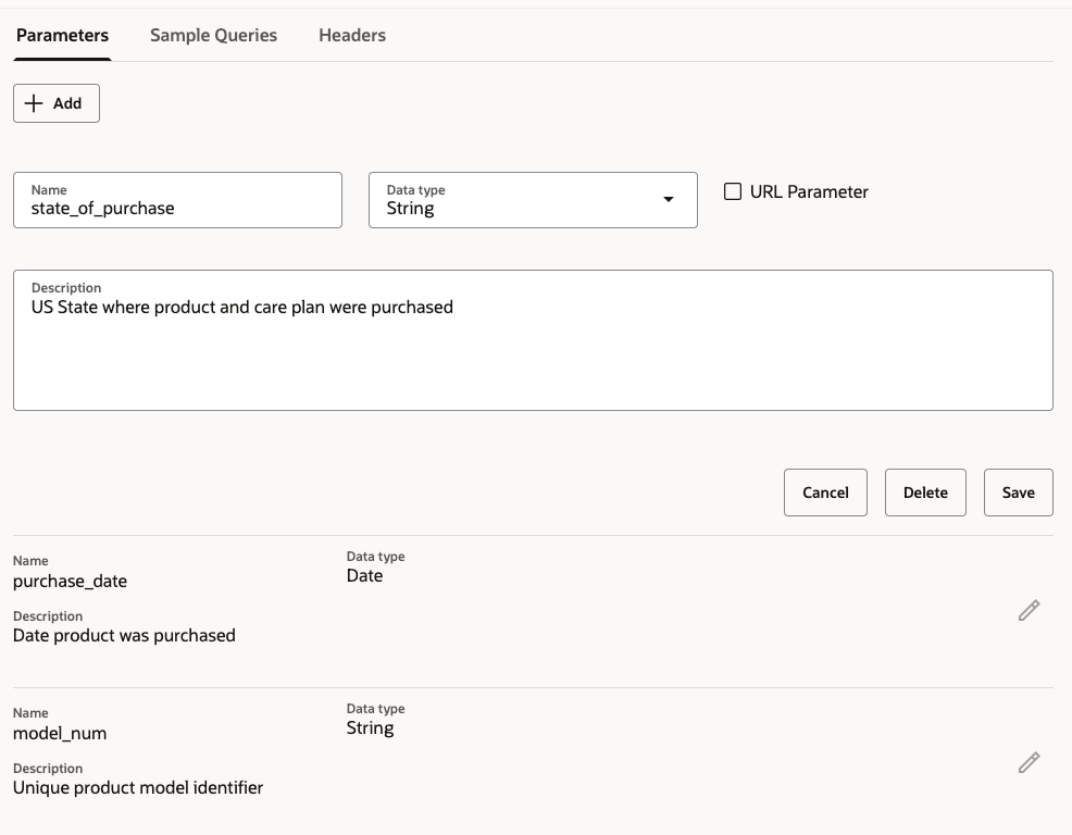 Adding Fusion AI tool endpoint parameters
