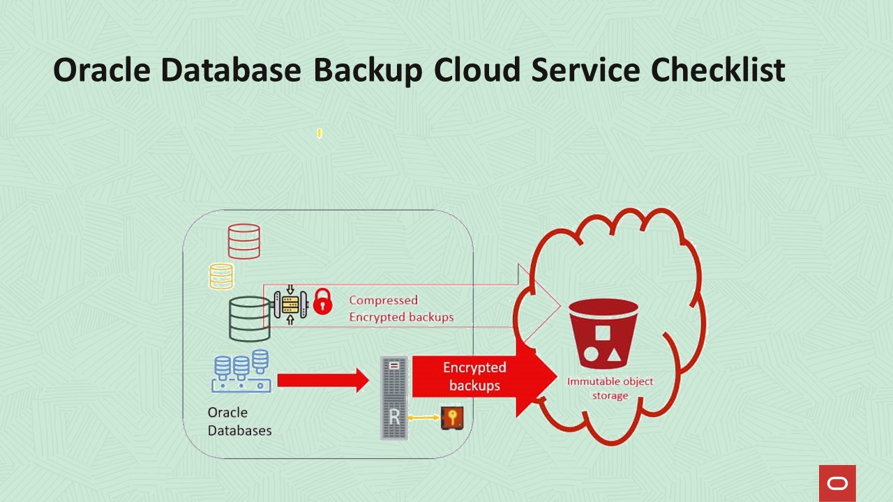 Oracle Database Backup Cloud Service checklist