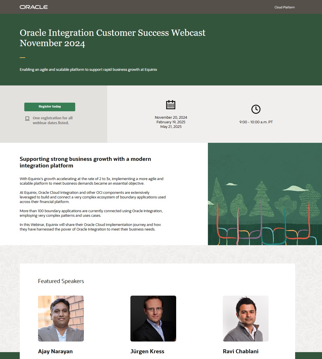 Supporting strong business growth with a modern integration platform Oracle Integration Customer Success Webcast November 20th 2024