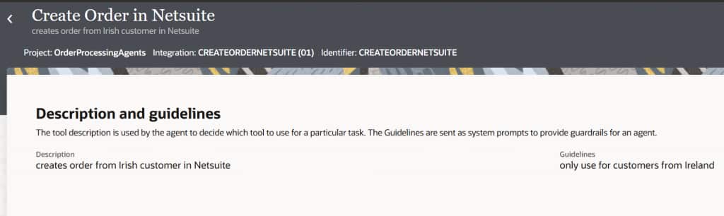 The Descriptions and guidelines section is shown. Unique descriptions and guidelines are shown.