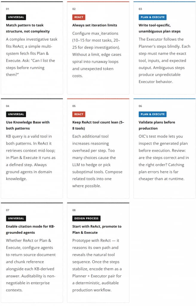 agent design best practices