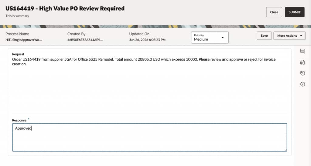 HITL review task