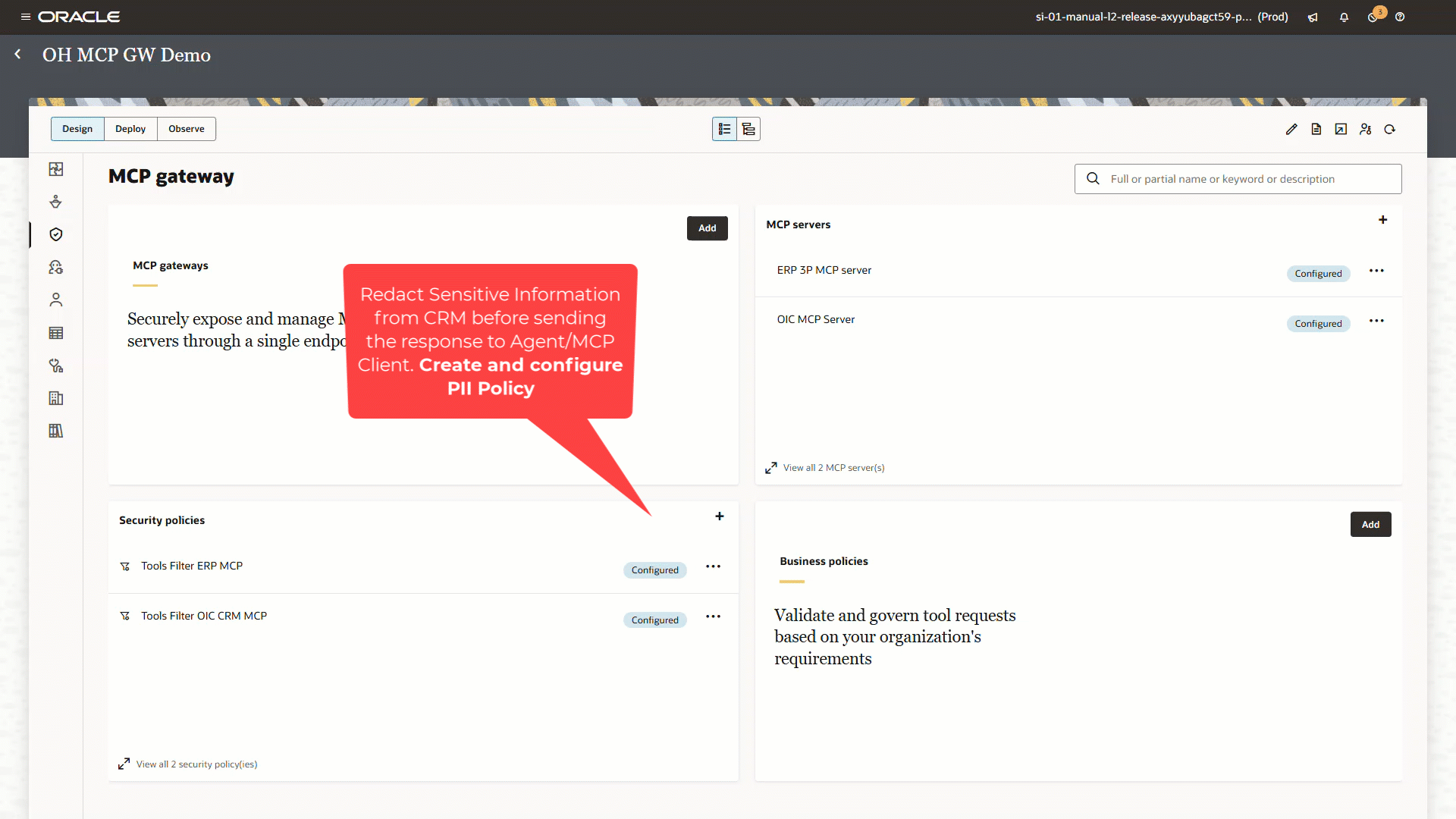 create pii policy