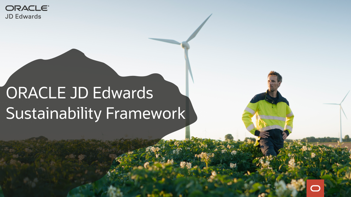 JD Edwards Sustainability Framework for your Environmental Data