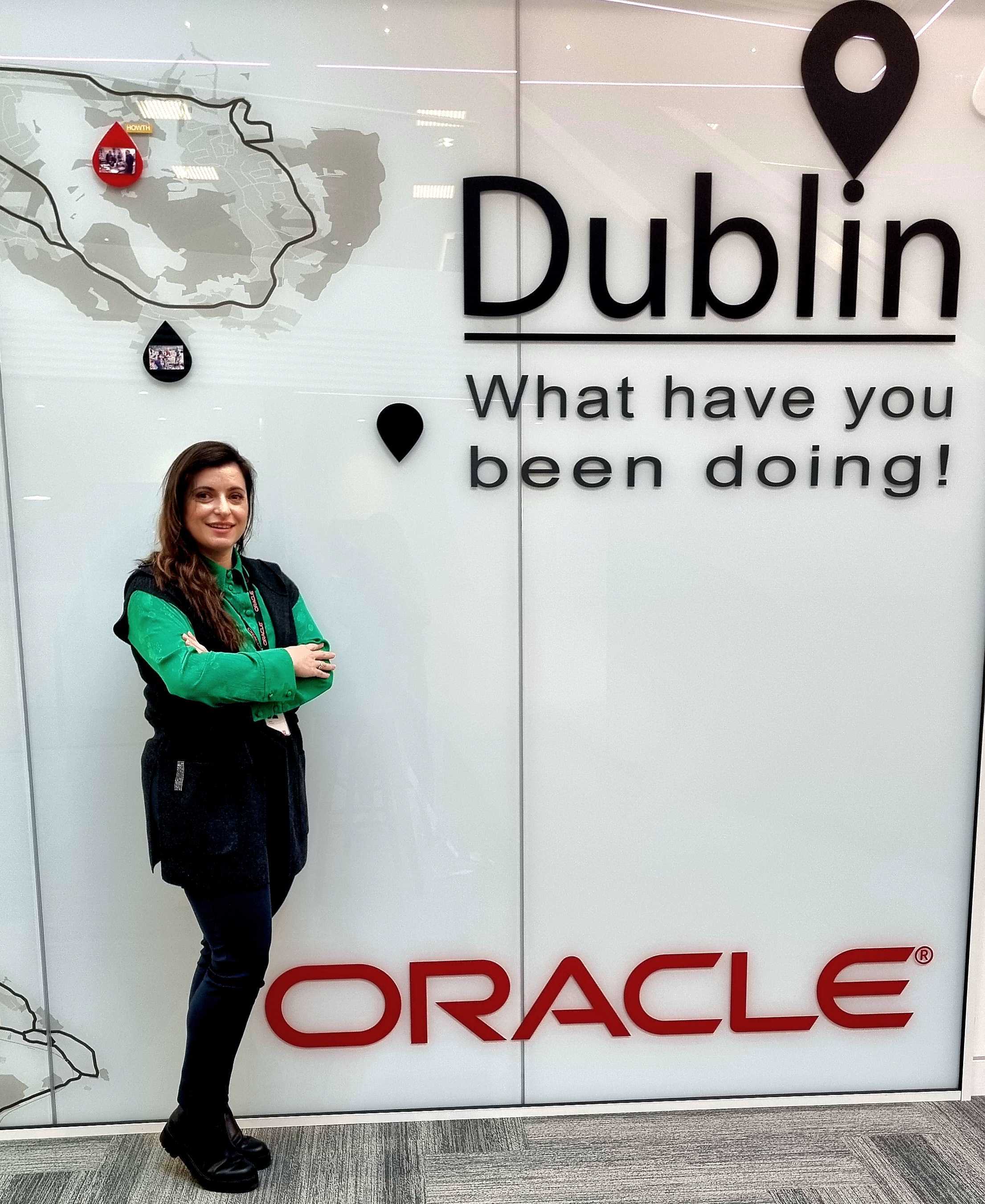 Larisa in the Dublin office