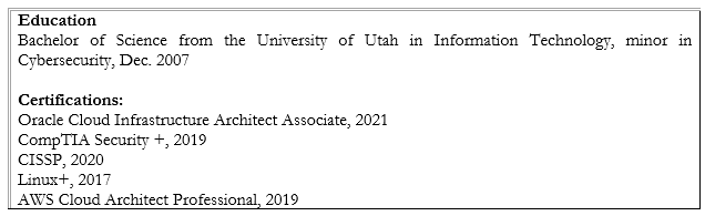 example of showing education on a resume