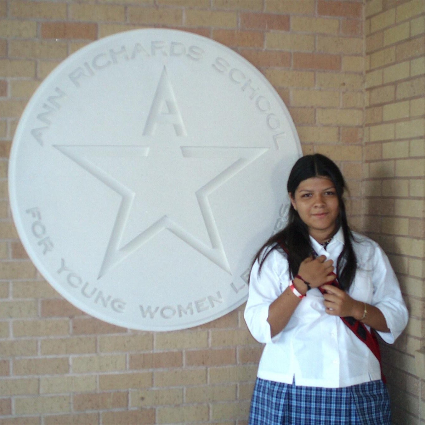 Photo of Maria Cruz as a student at the Ann Richards School