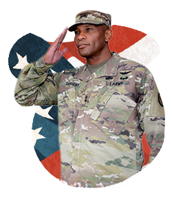 Patrick Sargent salutes