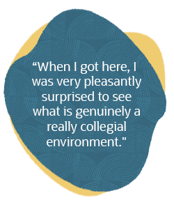 A genuinely collegial culture