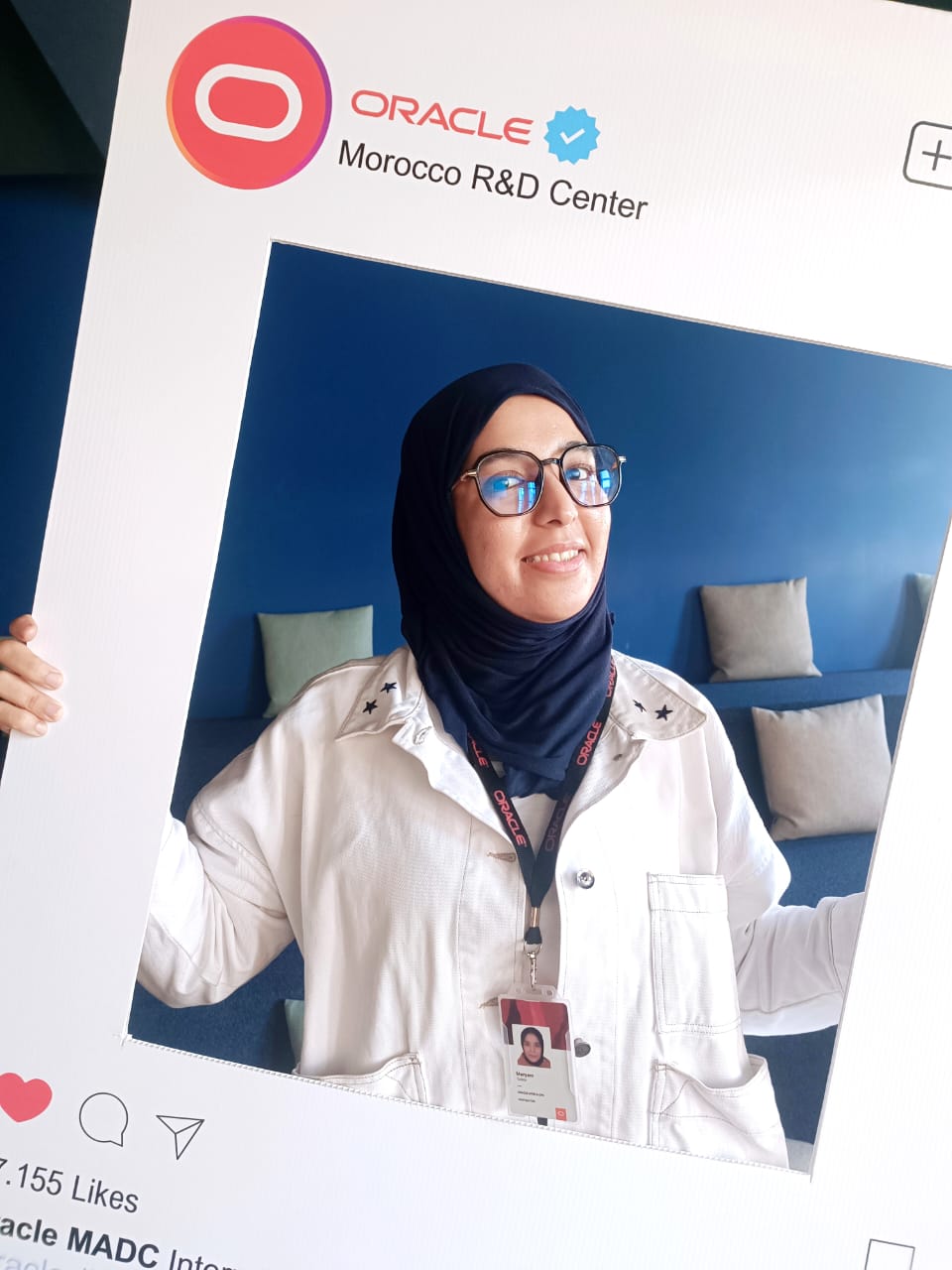 Meryem at the Morocco R&D Center