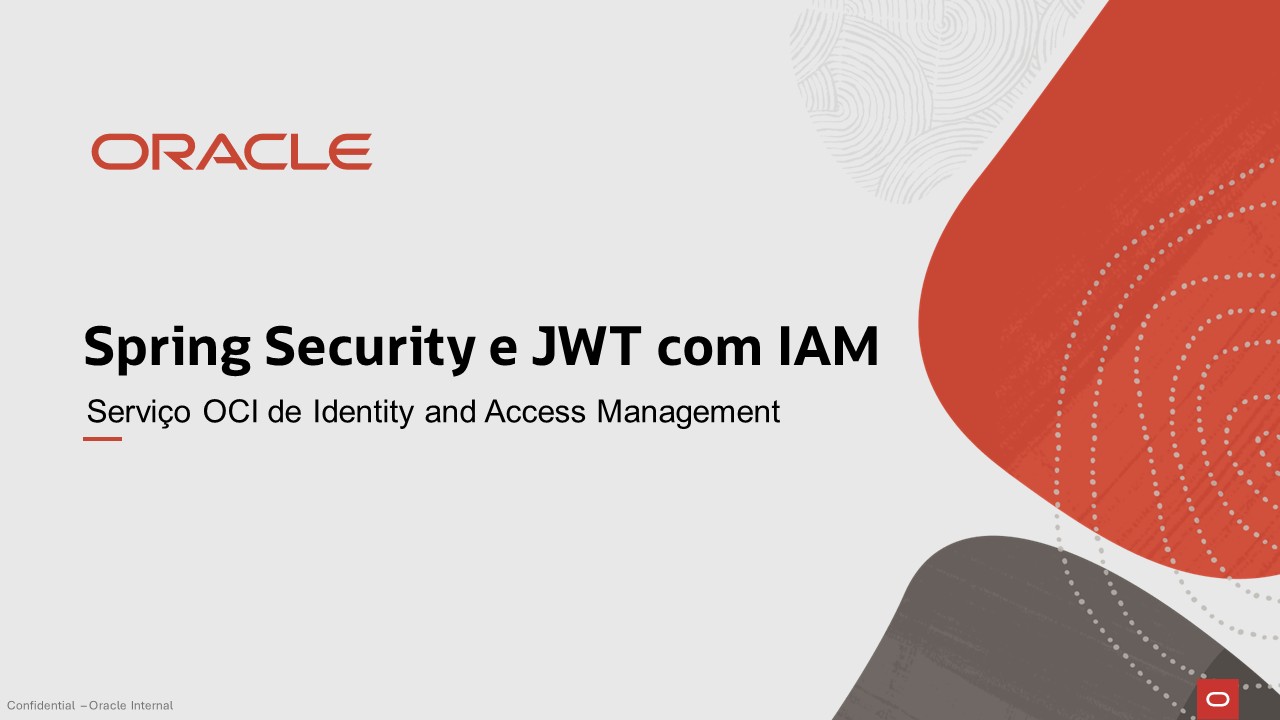 Spring Boot Security com JWT utilizando IAM da OCI