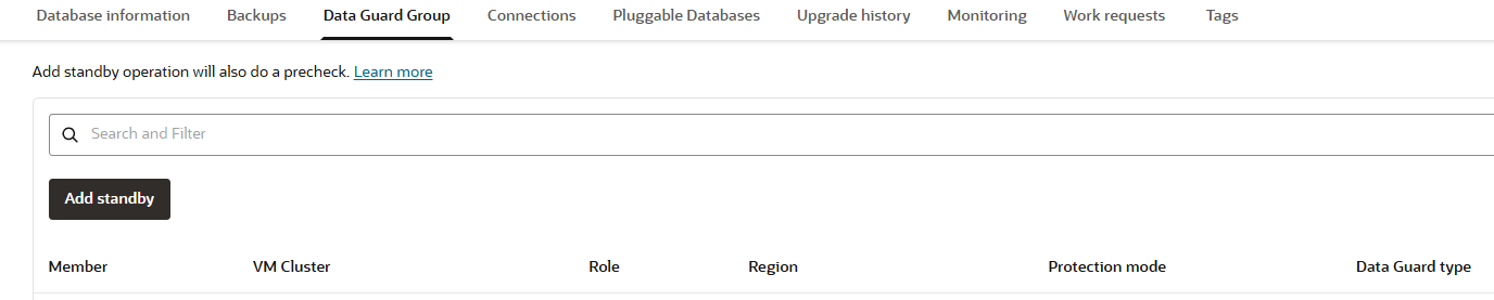 Enable Data Guard