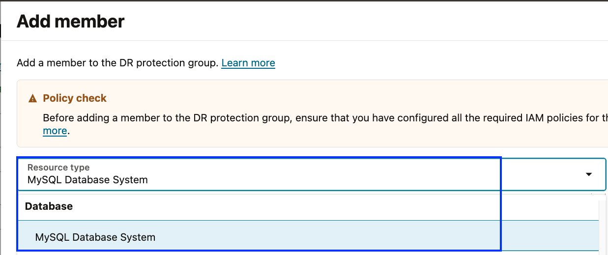MySQL DB member