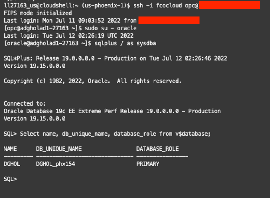 Primary Database