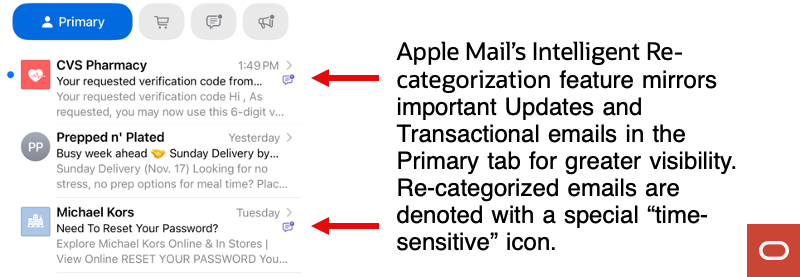 Apple mirrors 'time-sensitive' messages in the Primary tab 