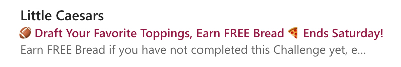 Example of how emojis can affect how an email subject line is read by a voice assistant