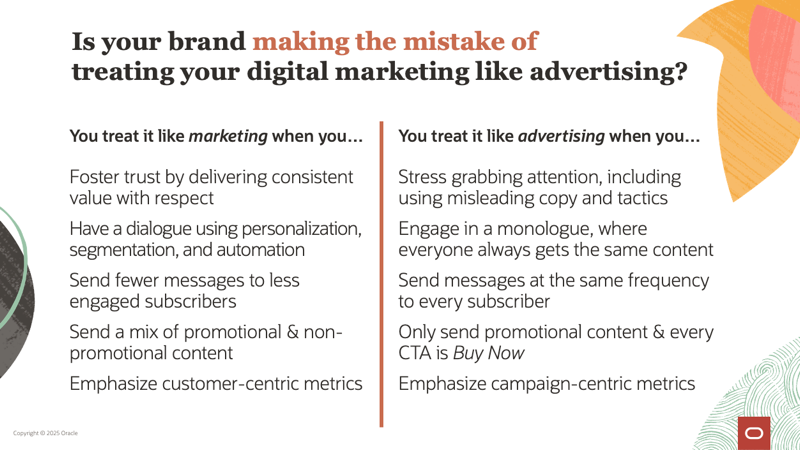 Is your brand making the mistake of treating your digital marketing like advertising?
