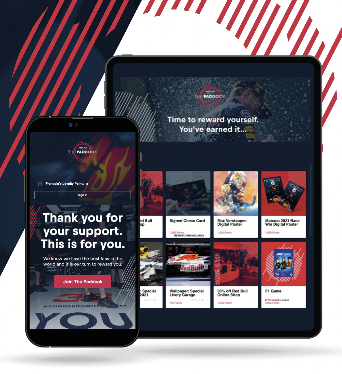 Check out Oracle Red Bull Racing customer loyalty program, the Paddock