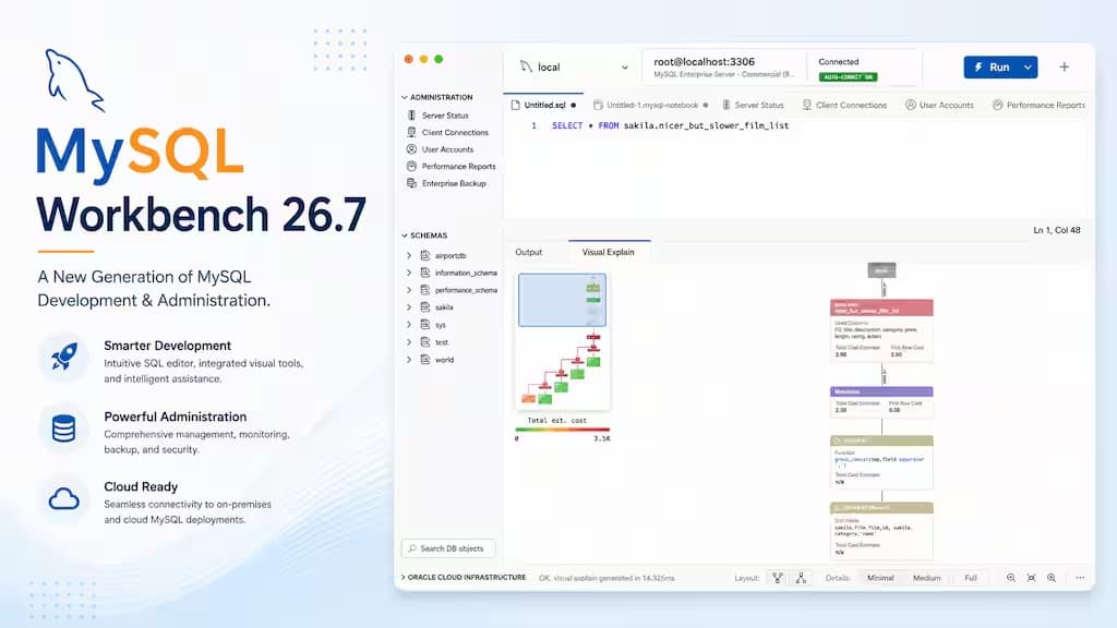 MySQL Workbench 26のご紹介