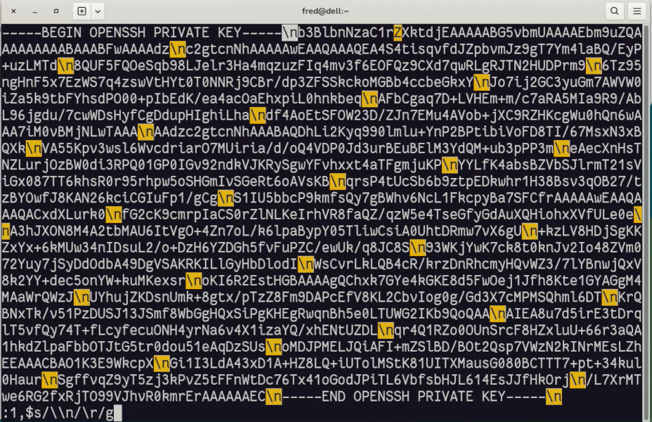 this key is not valid, don't try to use it ;)
