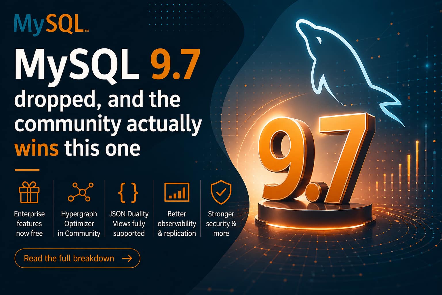 MySQL 9.7 Is Out and the Community Wins