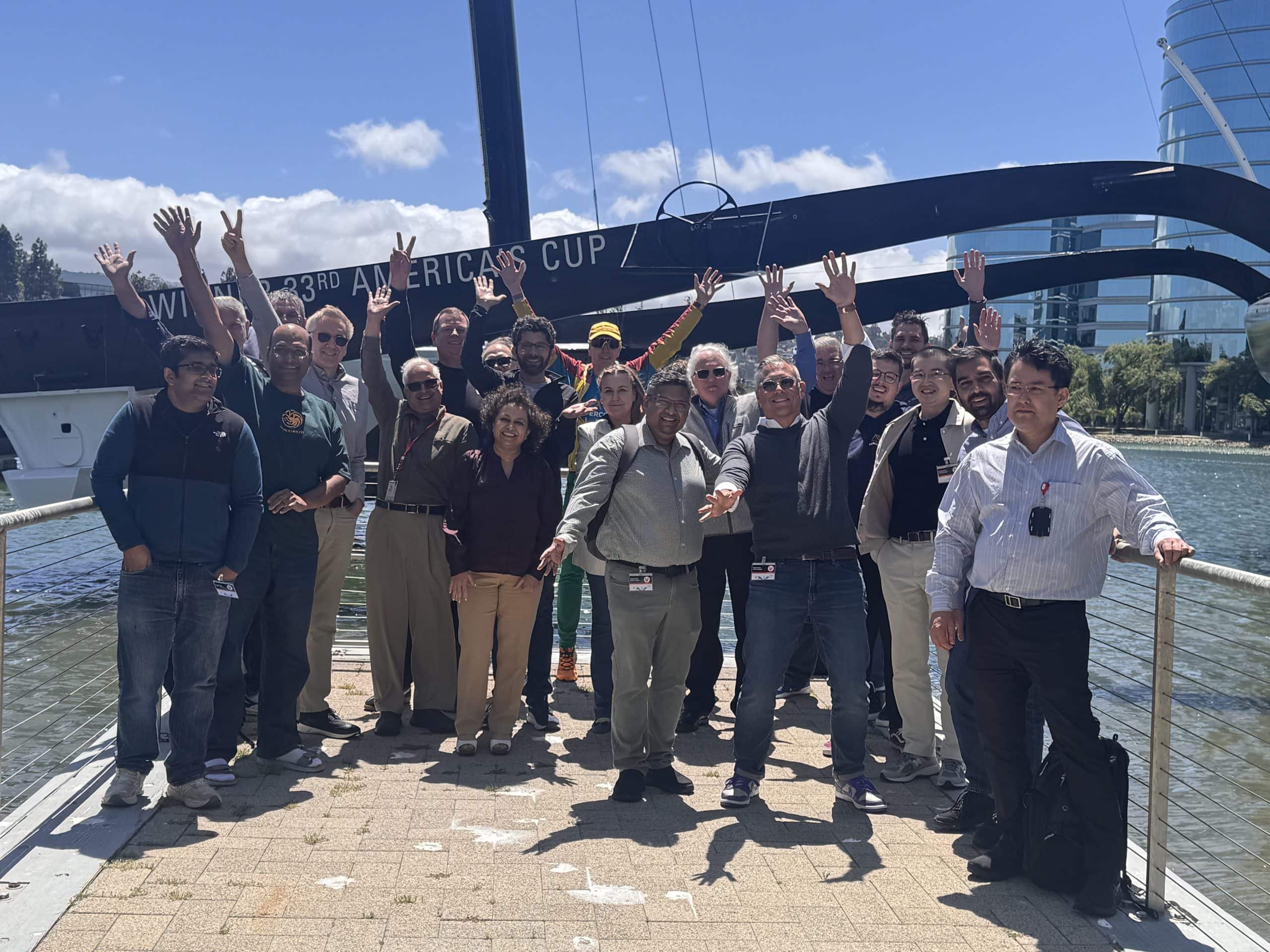 Attendees at the Oracle Redwood Shores campus.