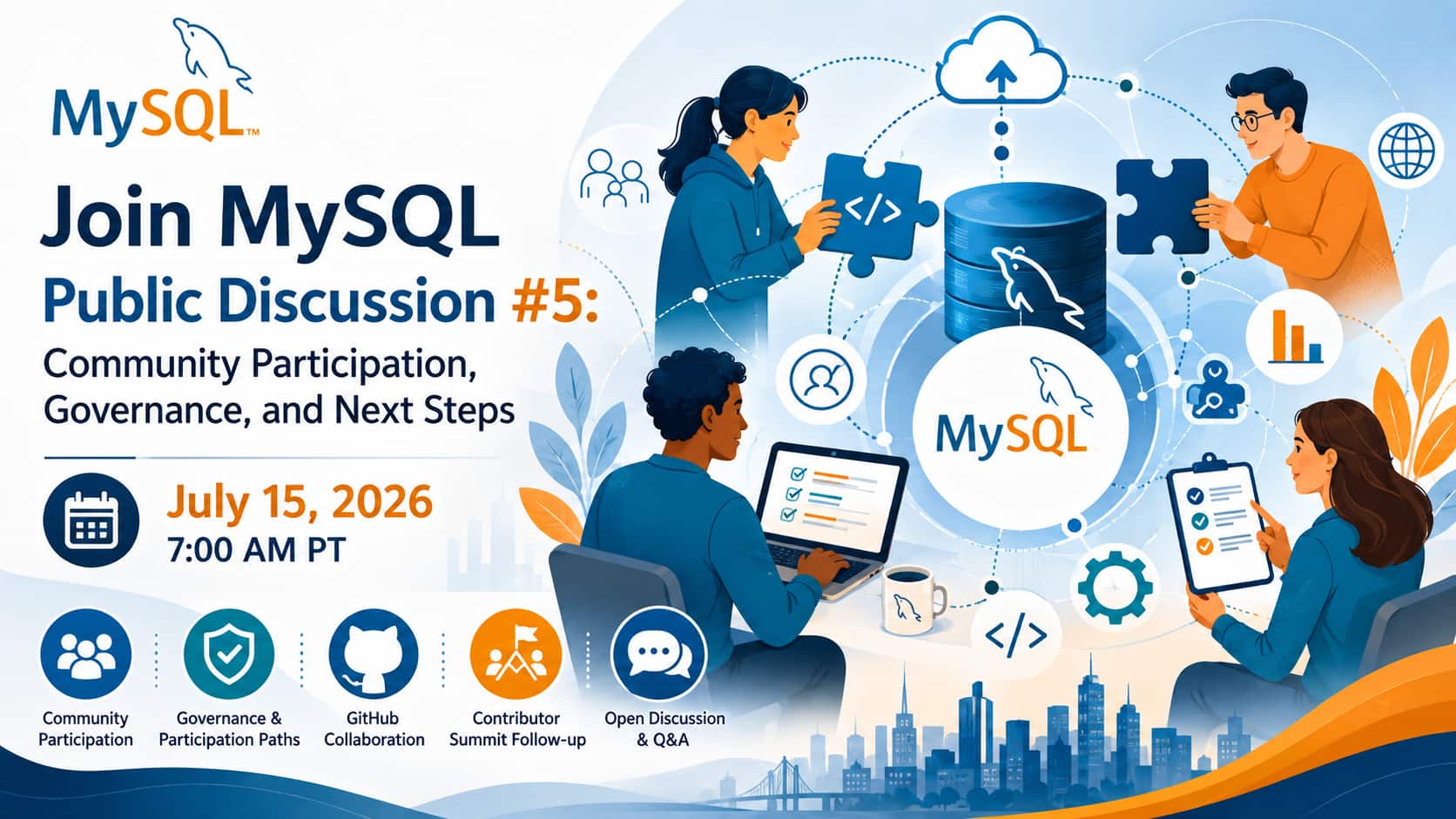 Join MySQL Public Discussion #5: Community Participation, Governance, and Next Steps
