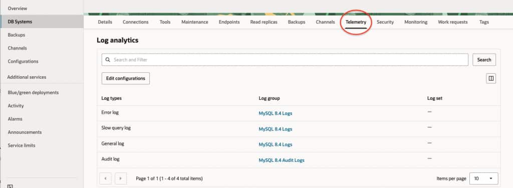 MySQL Telemetry