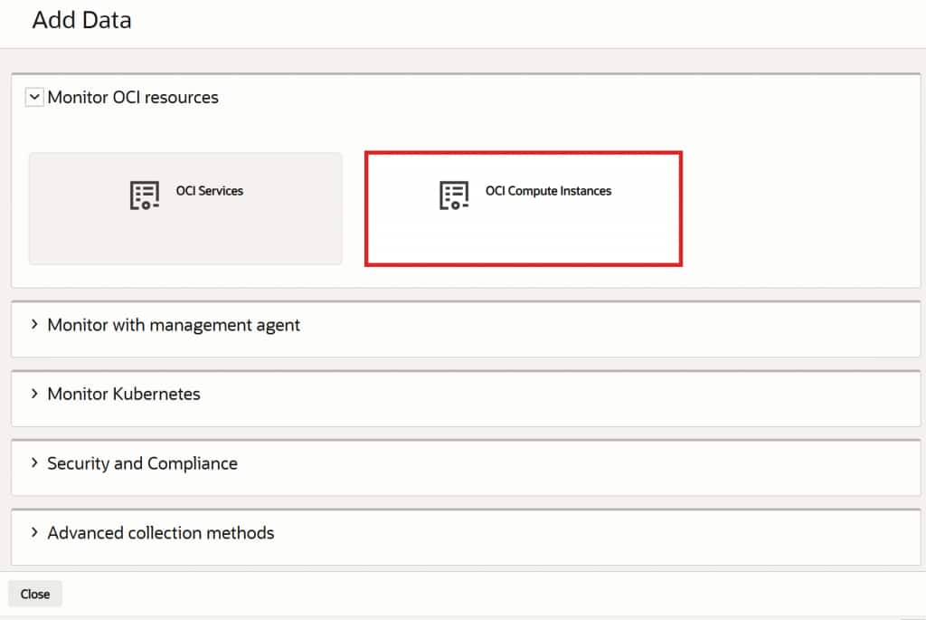 Log Analytics Add Data Wizard