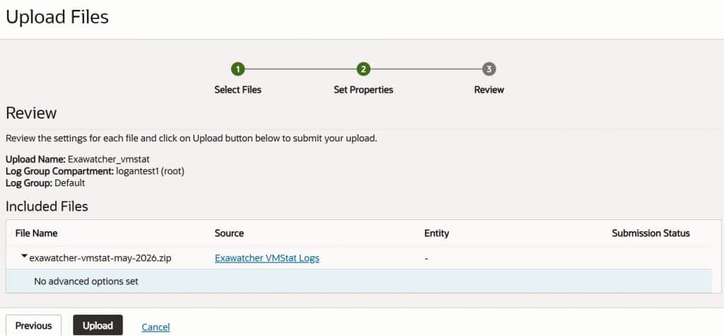 On-demand upload of files