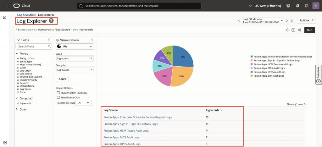 Log Analytics > Fusion Configuration > Blog10.png Verify that Fusion log records are arriving in Log Explorer
