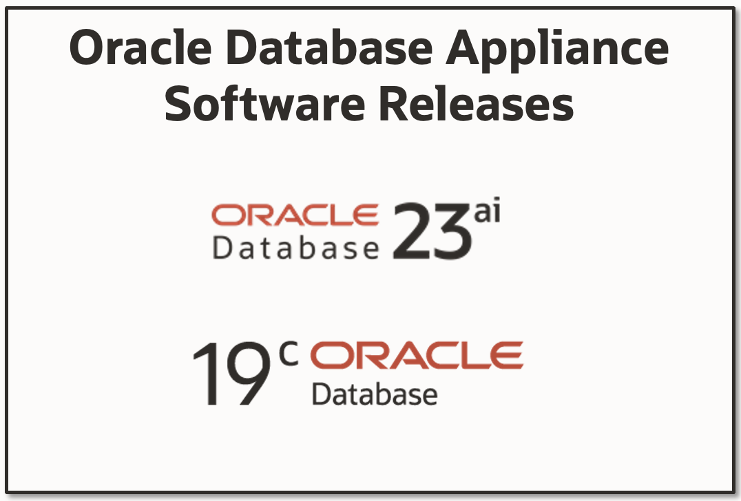Oracle Database Appliance (ODA) Software Releases