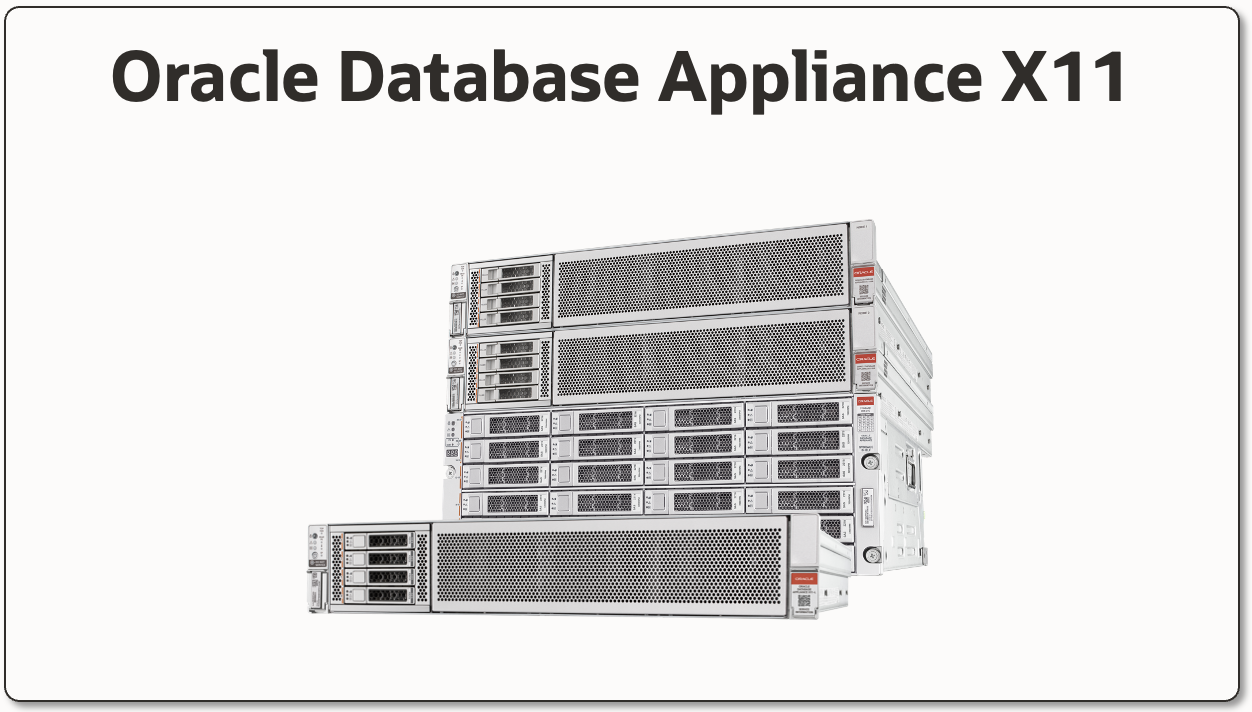 Oracle Database Appliance X11 – The world’s only appliance designed for Oracle database