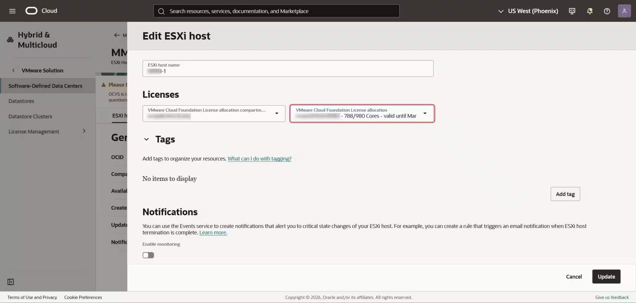 Transitioning existing license Included host to BYOL