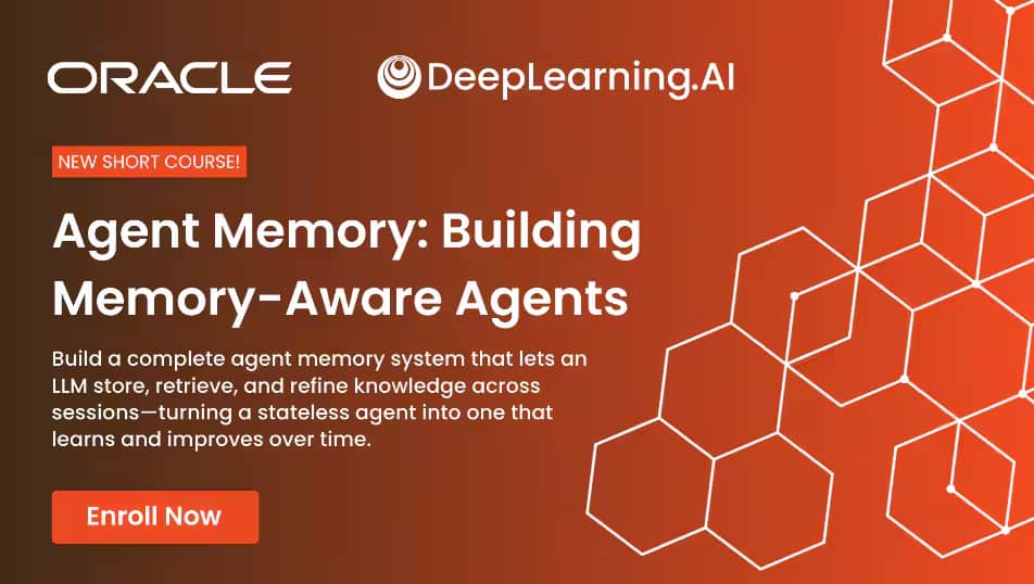 OracleとDeepLearning.AIがAI開発者のための新しいエージェント・メモリ・コースを開始