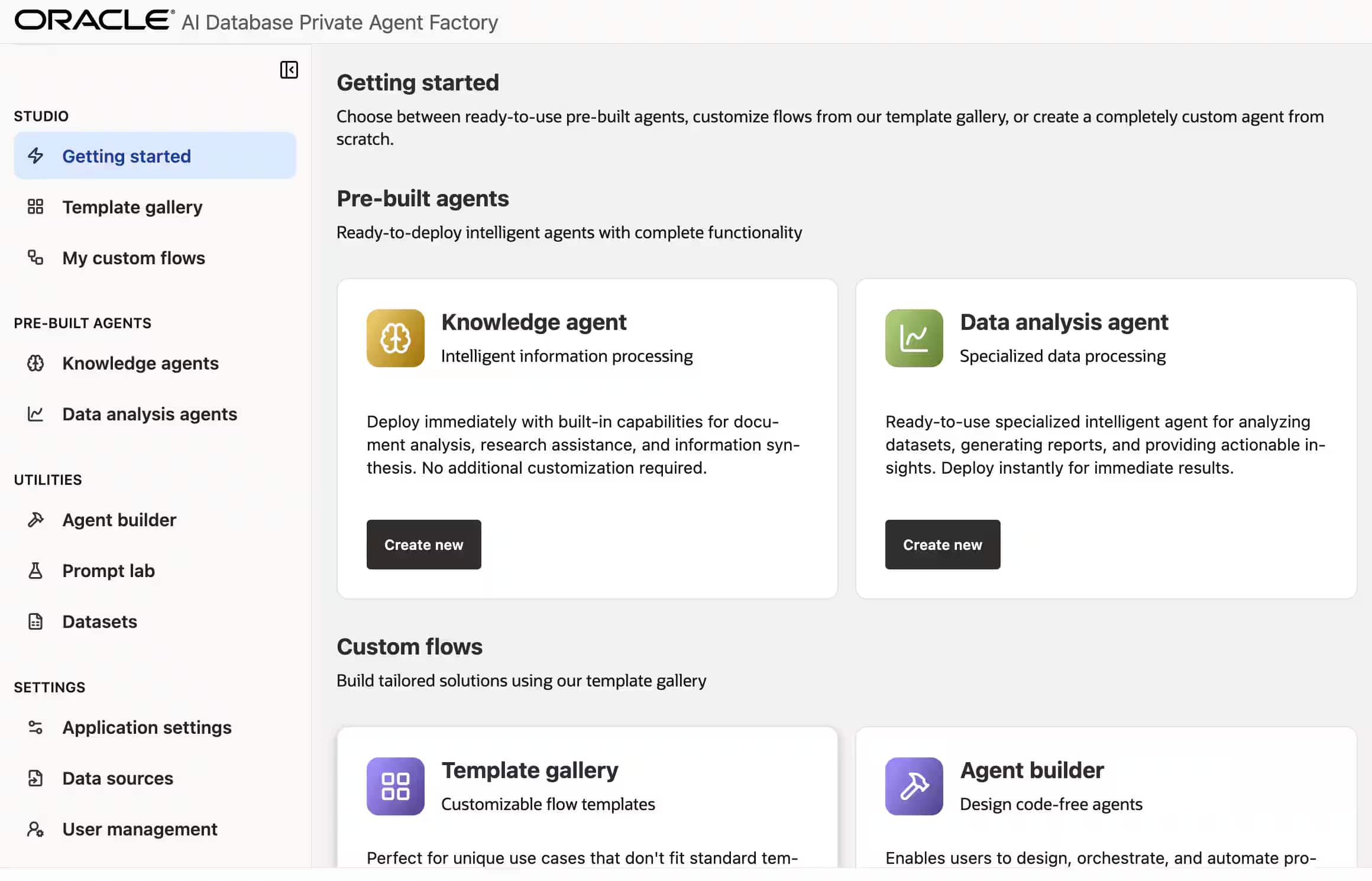 Agent Factory landing page