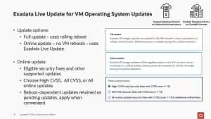 Exadata Database ServiceでExadata Live Updateを使用してGuest VMオペレーティング・システムをオンライン更新
