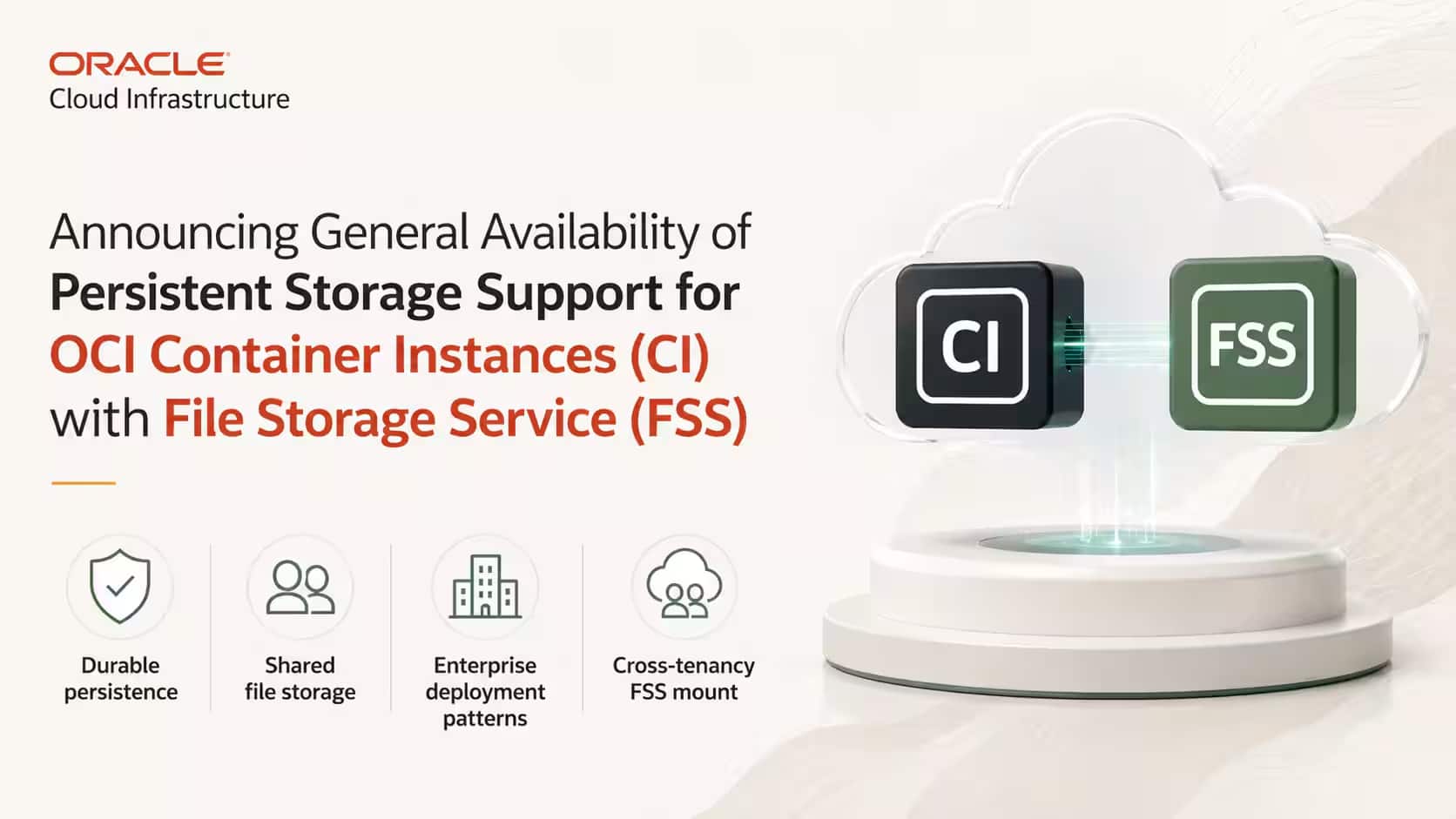 OCI Container Instances (CI)で永続ファイル・ストレージをサポート