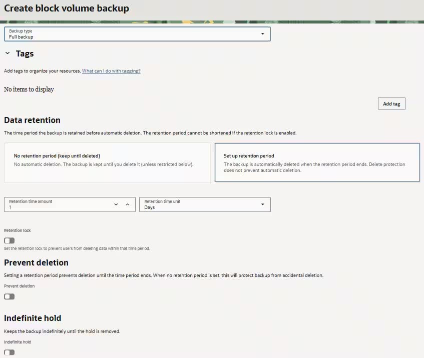 OCI Block Storageにランサムウェア耐性を備えたバックアップ保護機能を追加