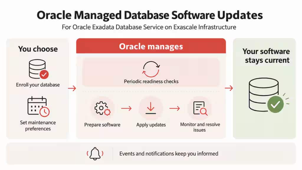 Exascale Infrastructure上のOracle Exadata Database Service向けのOracle Managed Database Software Updatesでメンテナンスを簡素化
