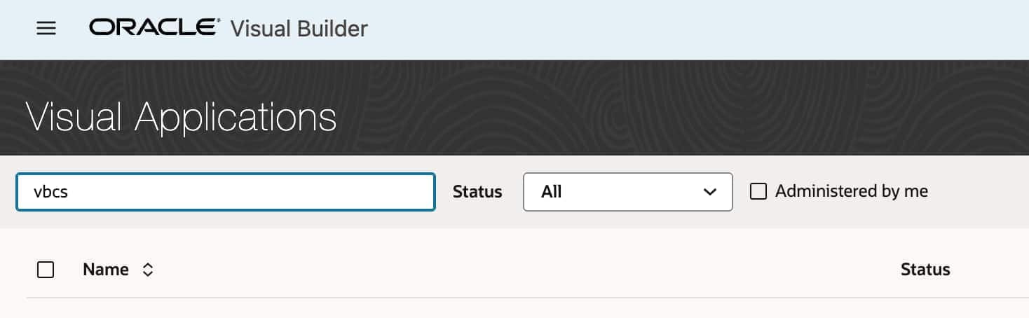 Oracle Visual Builderのアップデート