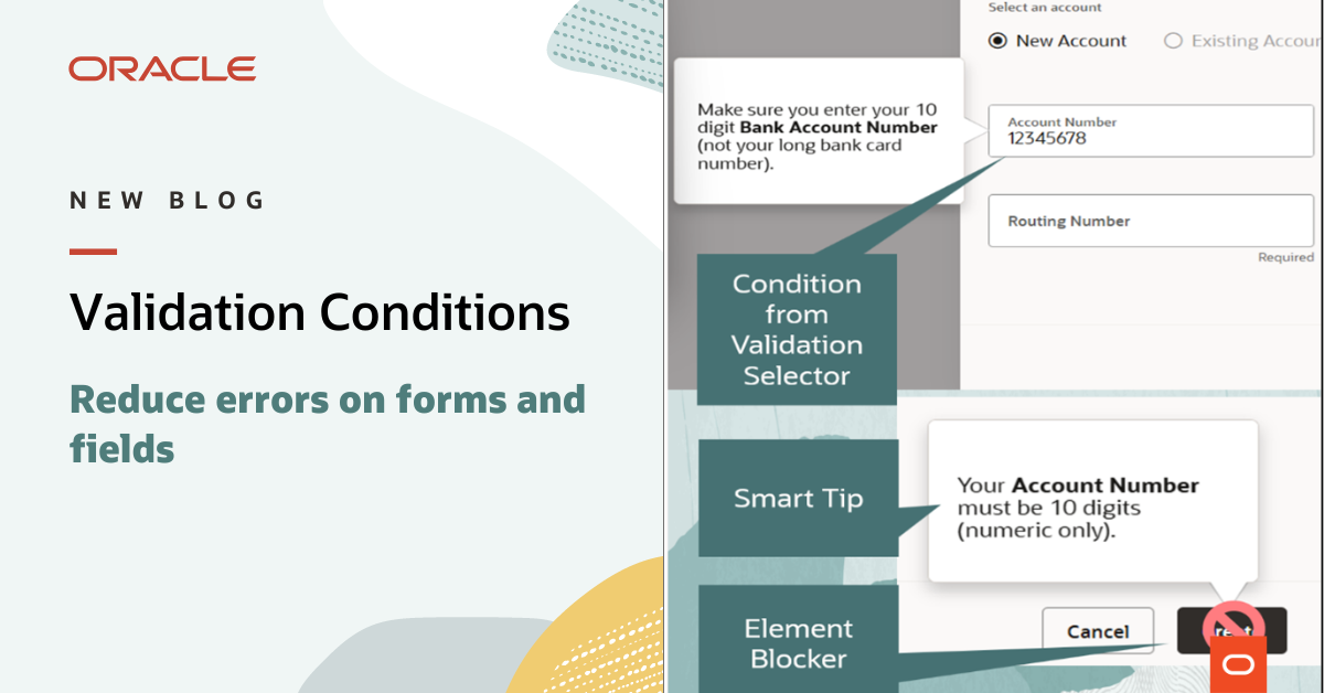 Reduce errors on fields and forms using Validation Conditions