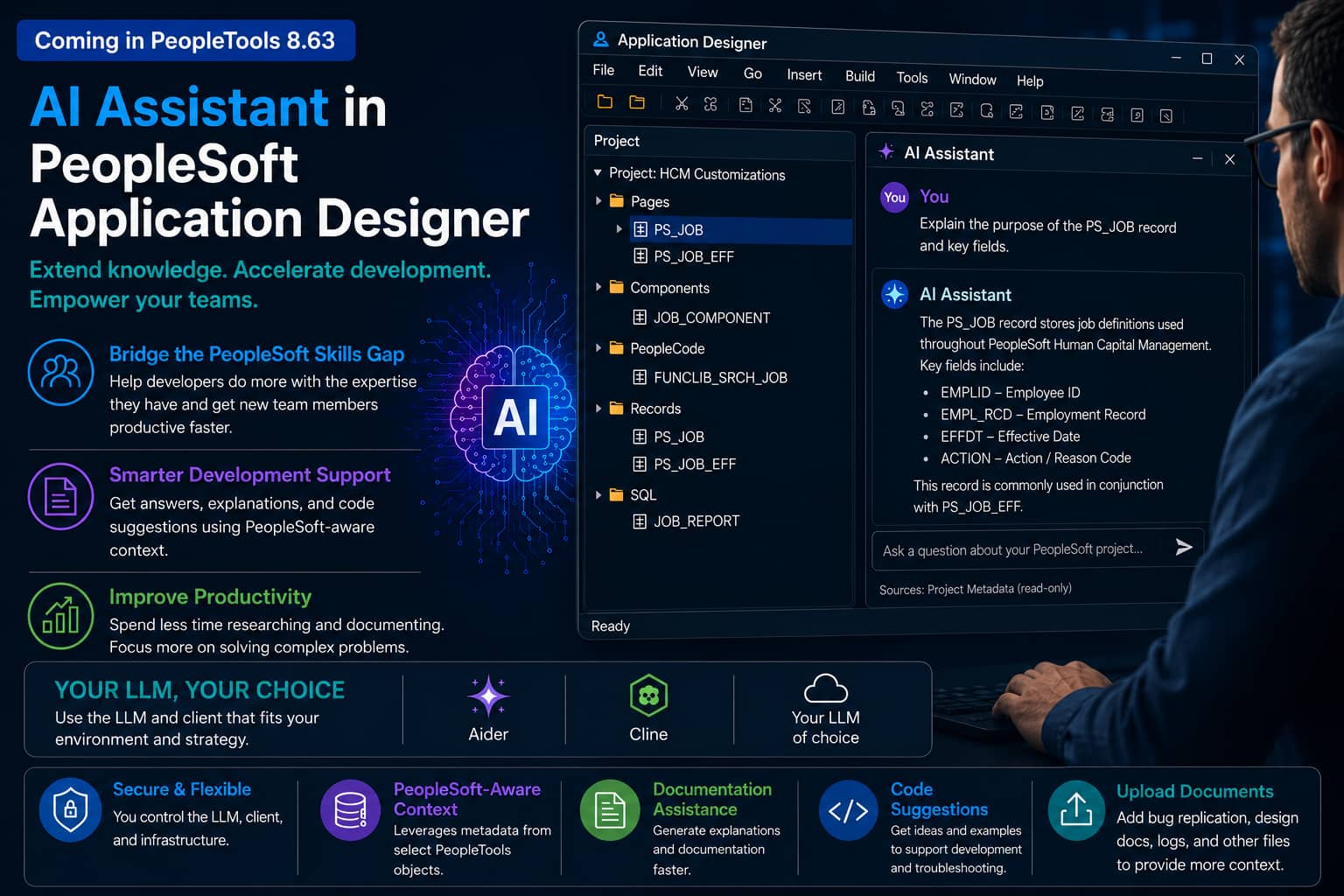 AI Assistant in PeopleSoft Application Designer: Extending Developer Expertise with PeopleTools 8.63