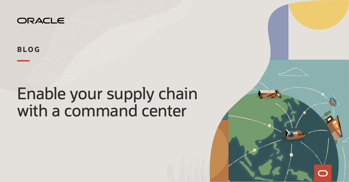 Enable your supply chain with a command center