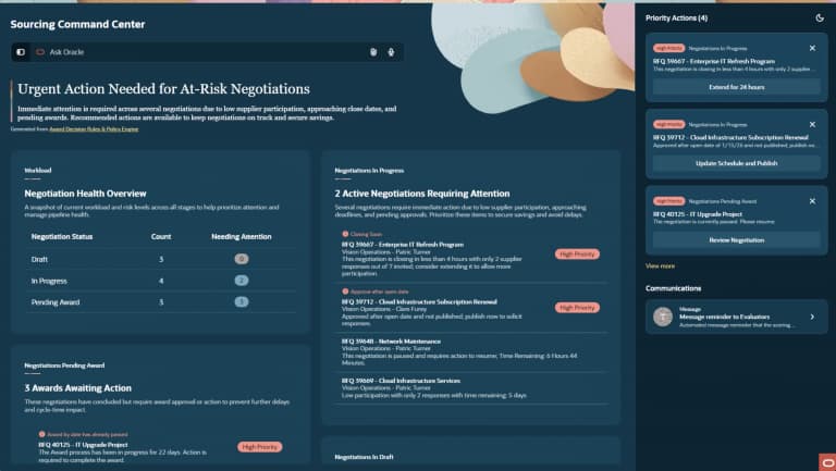 Agentic AI in Procurement: Transforming Sourcing with Oracle’s Command ...