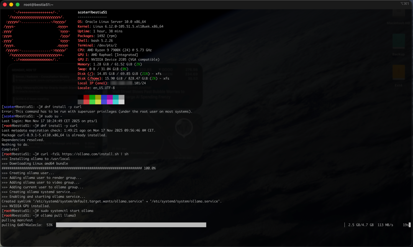 Oracle Linux 10 and AI – Start your engines