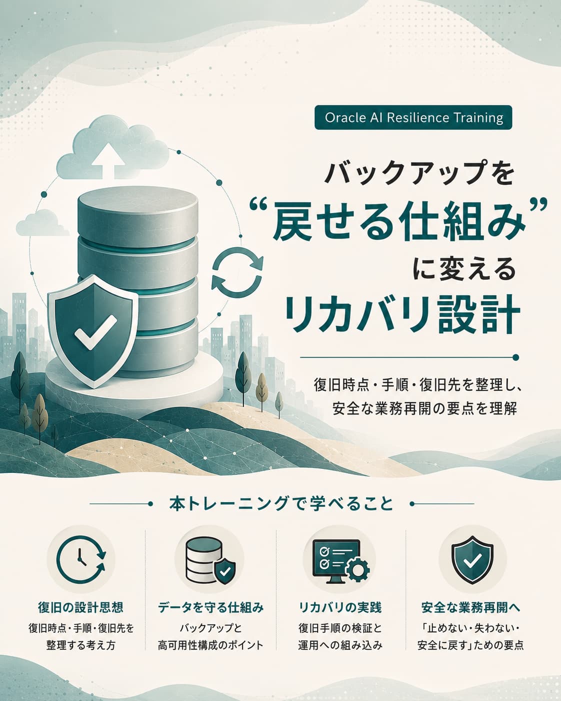 バックアップを戻せる仕組みに変えるリカバリ設計の紹介画像
